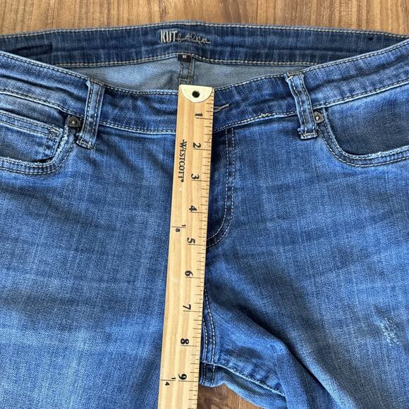 Kut from The Kloth Womens Boyfriend Mid-Rise Straight Jeans Sz 8 Blue - Picture 4 of 7